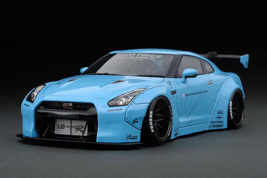 IG0429 1/18 LB-WORKS GT-R (R35) Blue | LINE UP | ignition model
