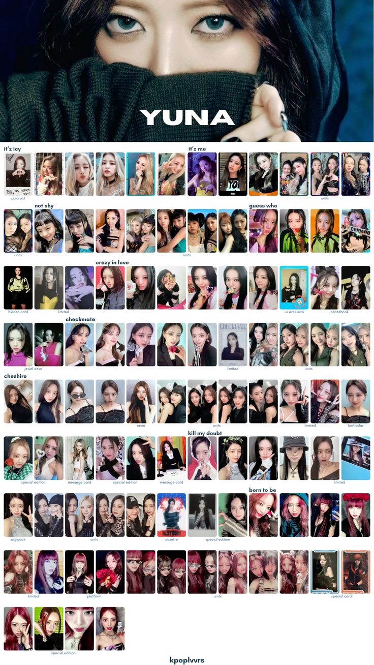 10 件の「itzy ユナ トレカ 一覧」のアイデアを今すぐ保存 | ユナ