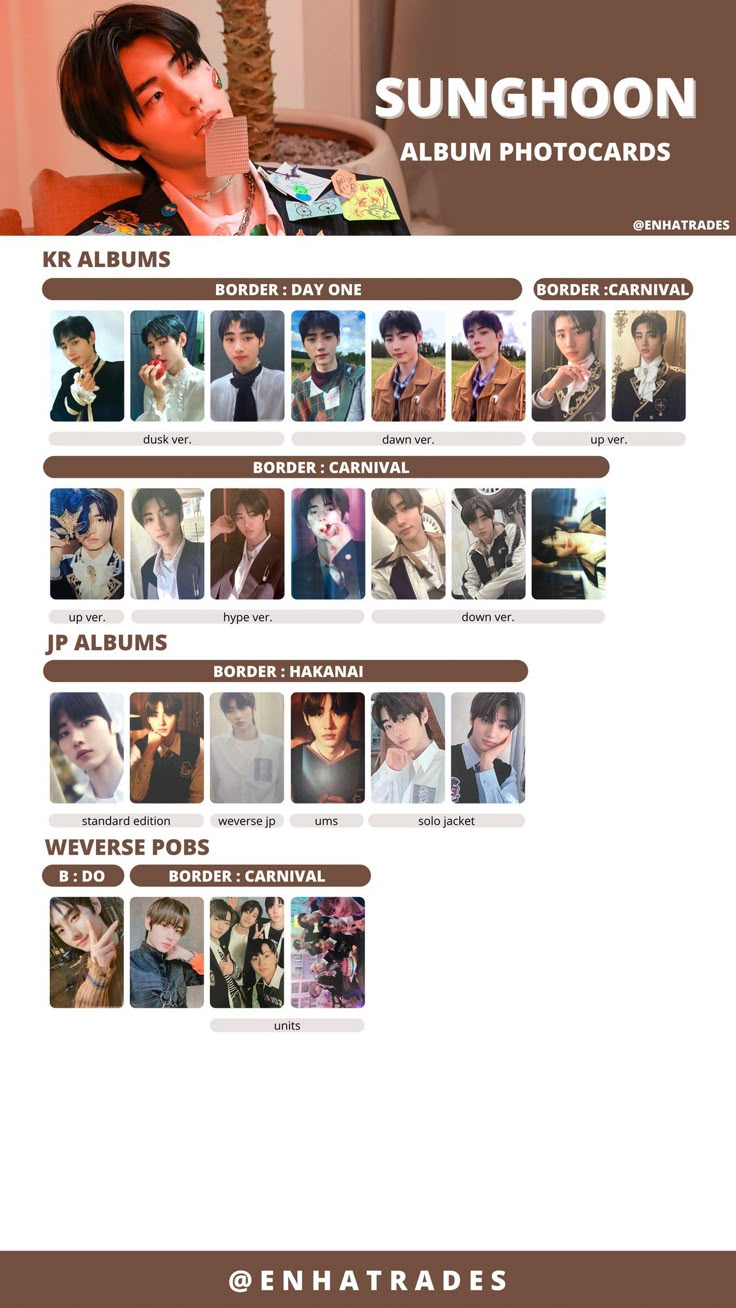 ENHYPEN dilemma 公開放送 サノク トレカ