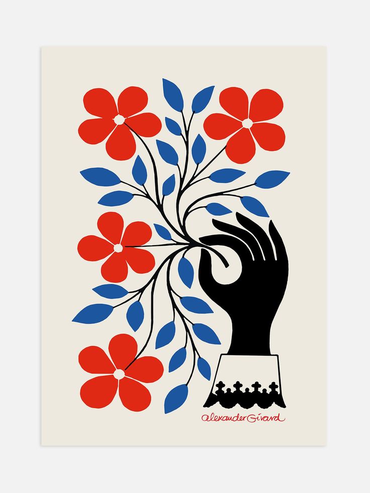 Alexander Girard Flower Poster