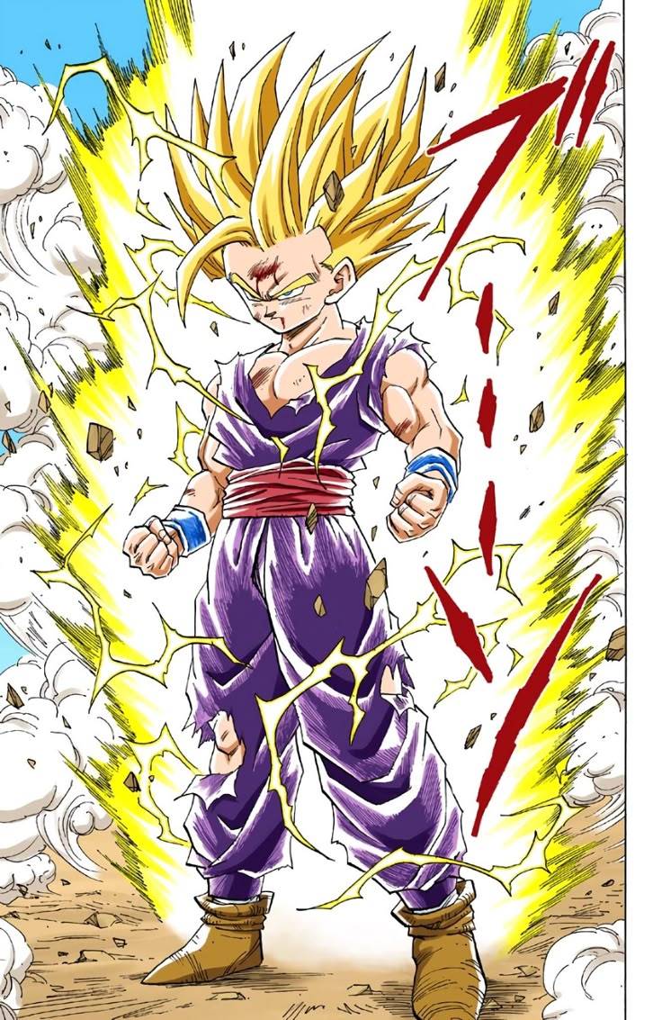 DRAGON BALL セル編の悟飯覚醒 超サイヤ人 2