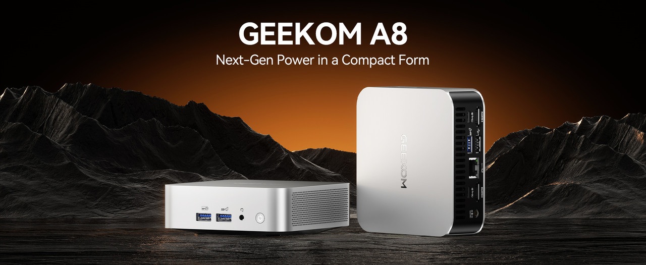 GEEKOM A8 AI Mini PC, AMD Ryzen 9 8945HS, 32GB DDR5, 2TB SSD