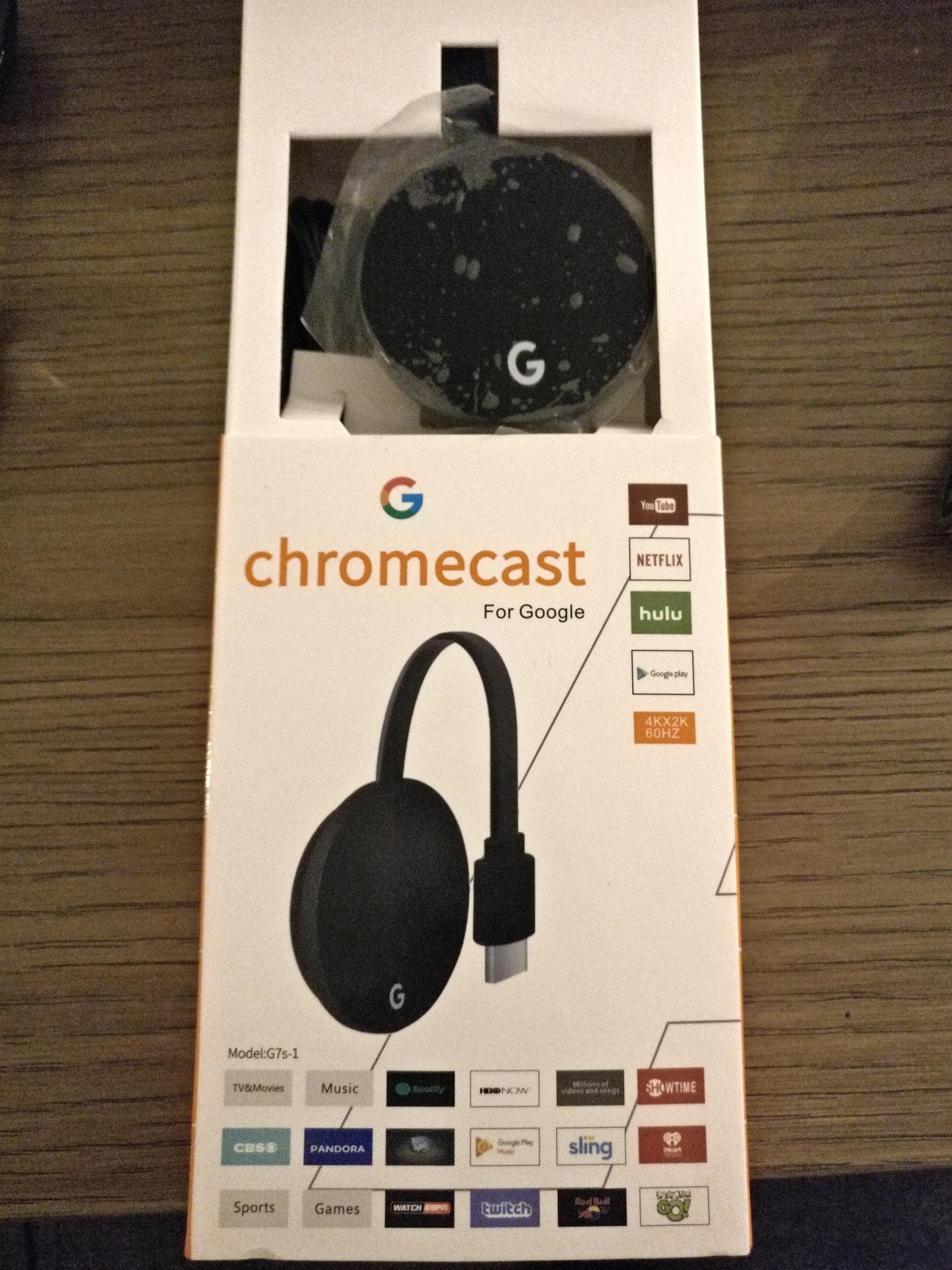 Guys I ordered a chromecast Ultra and I received this. Not written