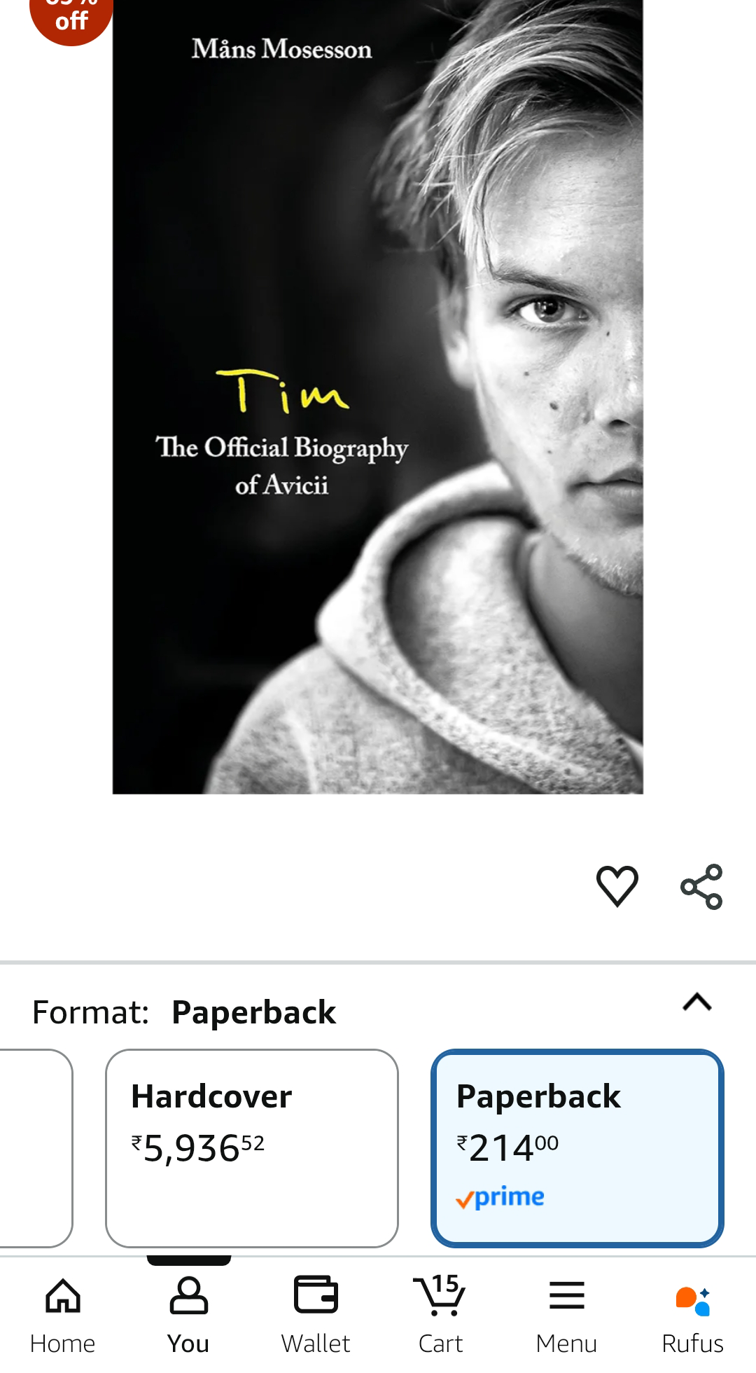 Any Avicii fans out here? His biography 'Tim' if anyone wanted to