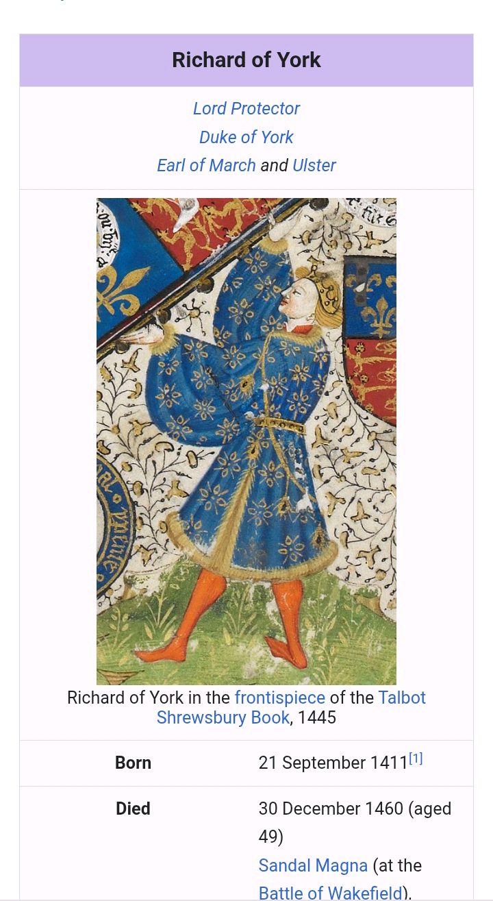 Why do everybody say Richsrd duke of york was short and dark