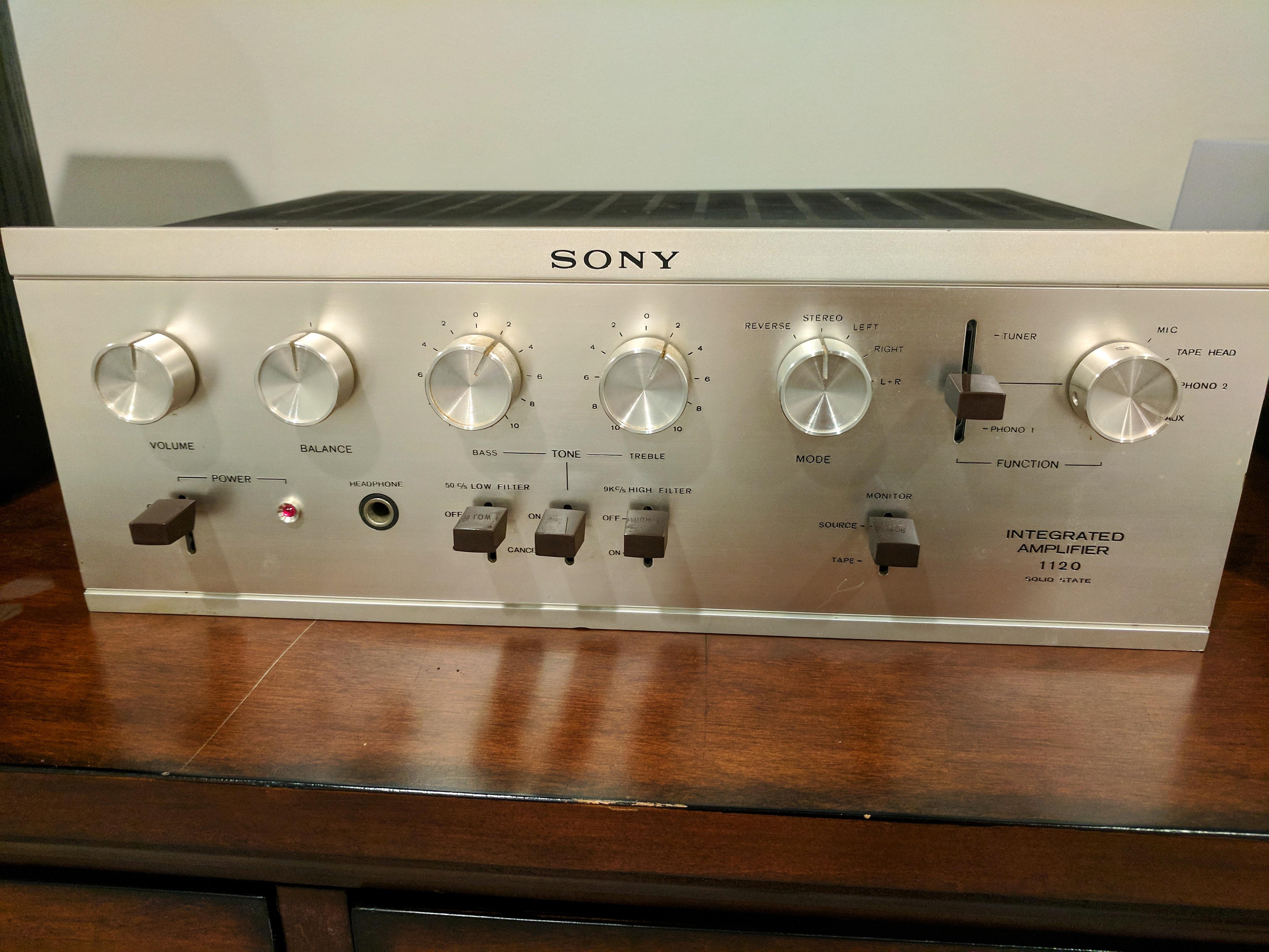 Sony TA-1120A をゲットしたばかりだよ : r/vintageaudio