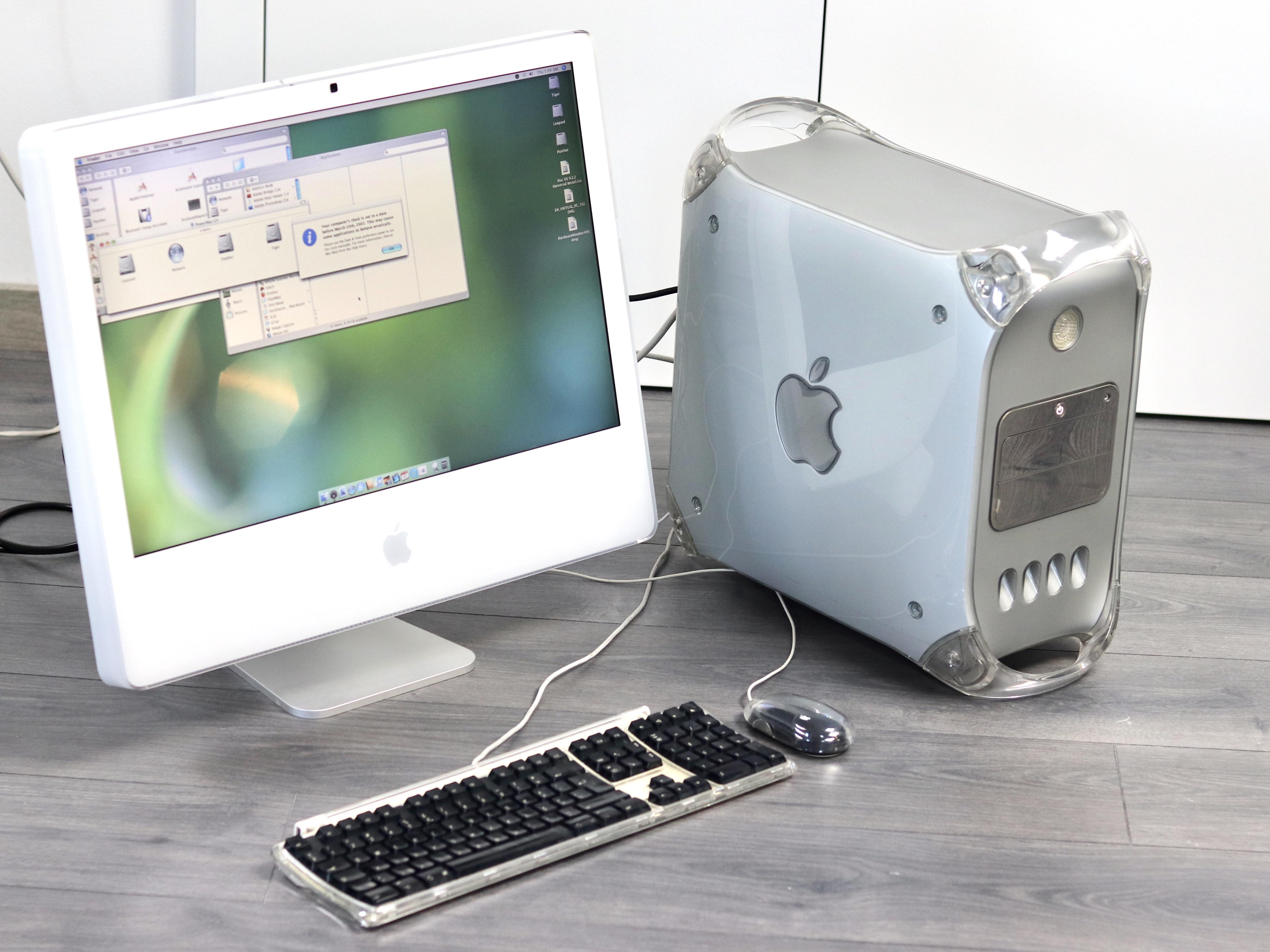 My PowerMac G4 MDD along with a converted 24” iMac Screen to