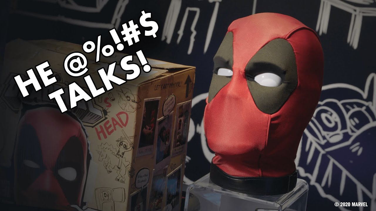Deadpool's Head from Hasbro Really @%!#$ Talks! - YouTube