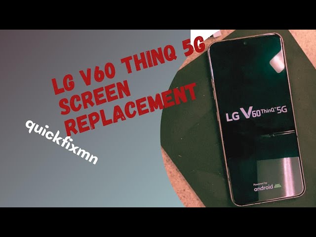 How to replace a crack screen for lg v60 thinQ 5G | LG v60 thinq