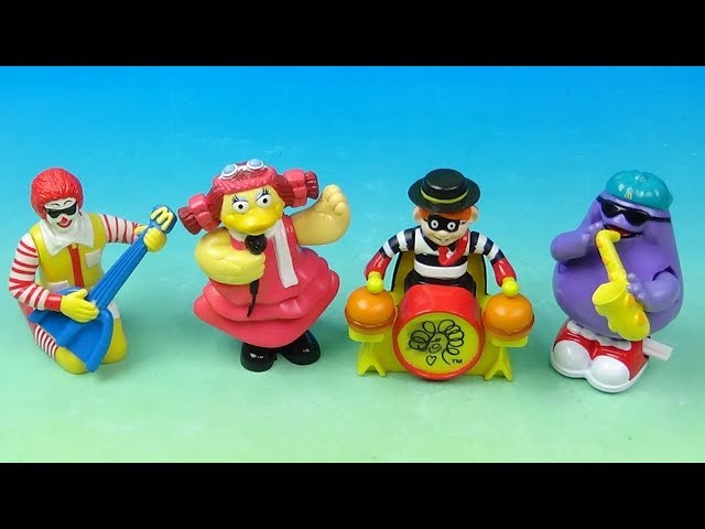 1993 Ronald McDonald Rock Band set of 4 McDonalds Happy Meal