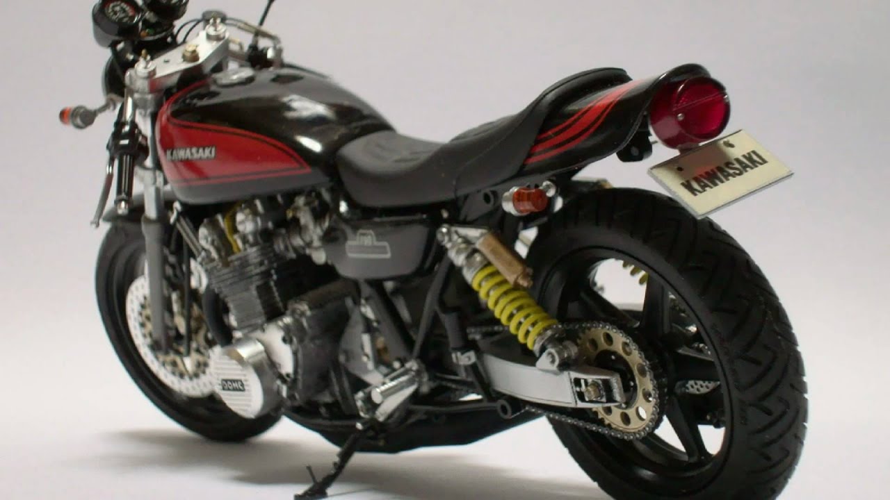 AOSHIMA 1:12 KAWASAKI ZⅡ (Z750RS) CUSTOM - YouTube