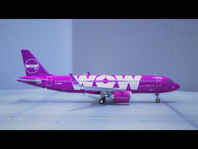 JFox 1/200 Scale WOW Air Airbus A320neo (REG:TF-NEO) Review - YouTube
