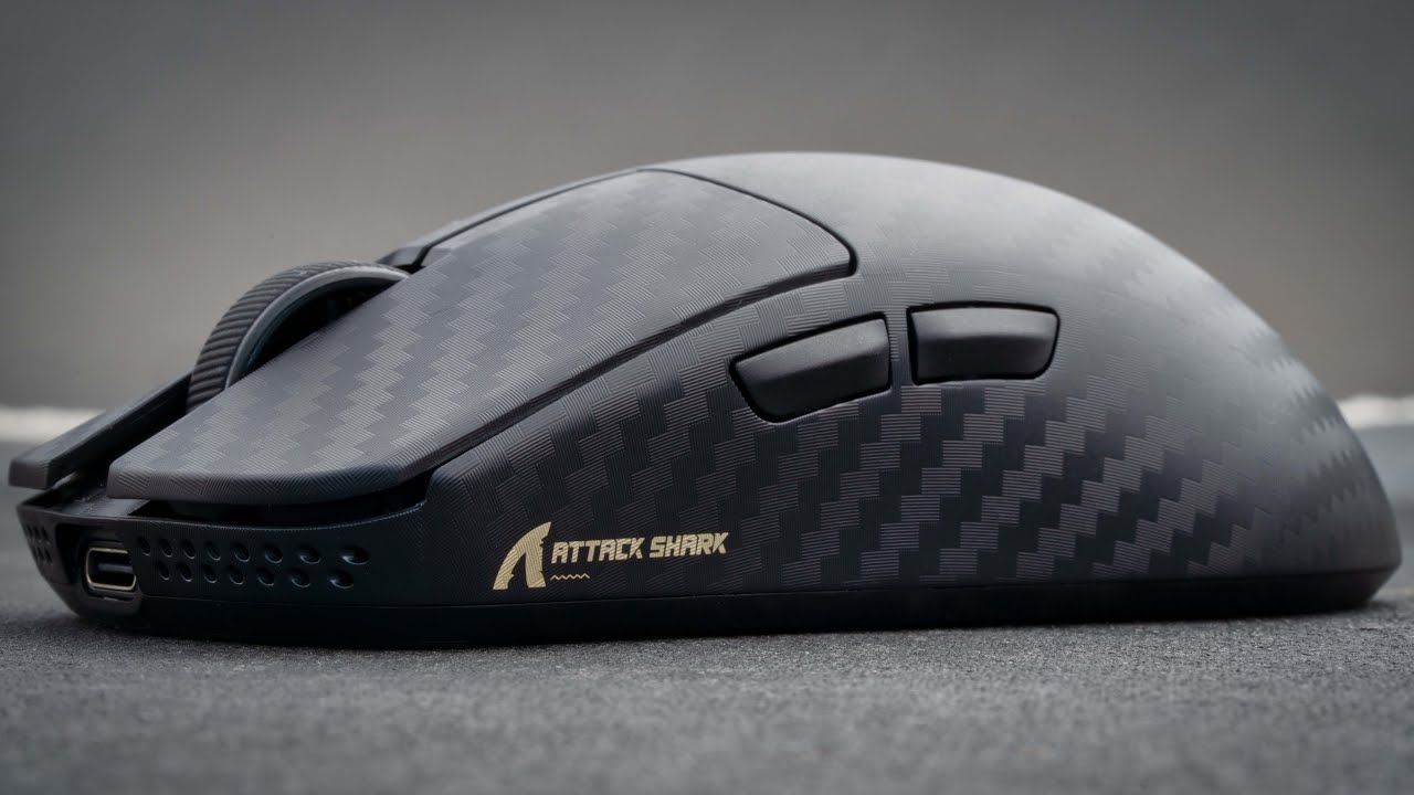 ATTACK SHARK R11 ULTRA Carbon Fiber Gaming Mouse - YouTube