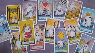 Cute Ghost Tarot THE ORIGINAL DECK / Flip through and Review by