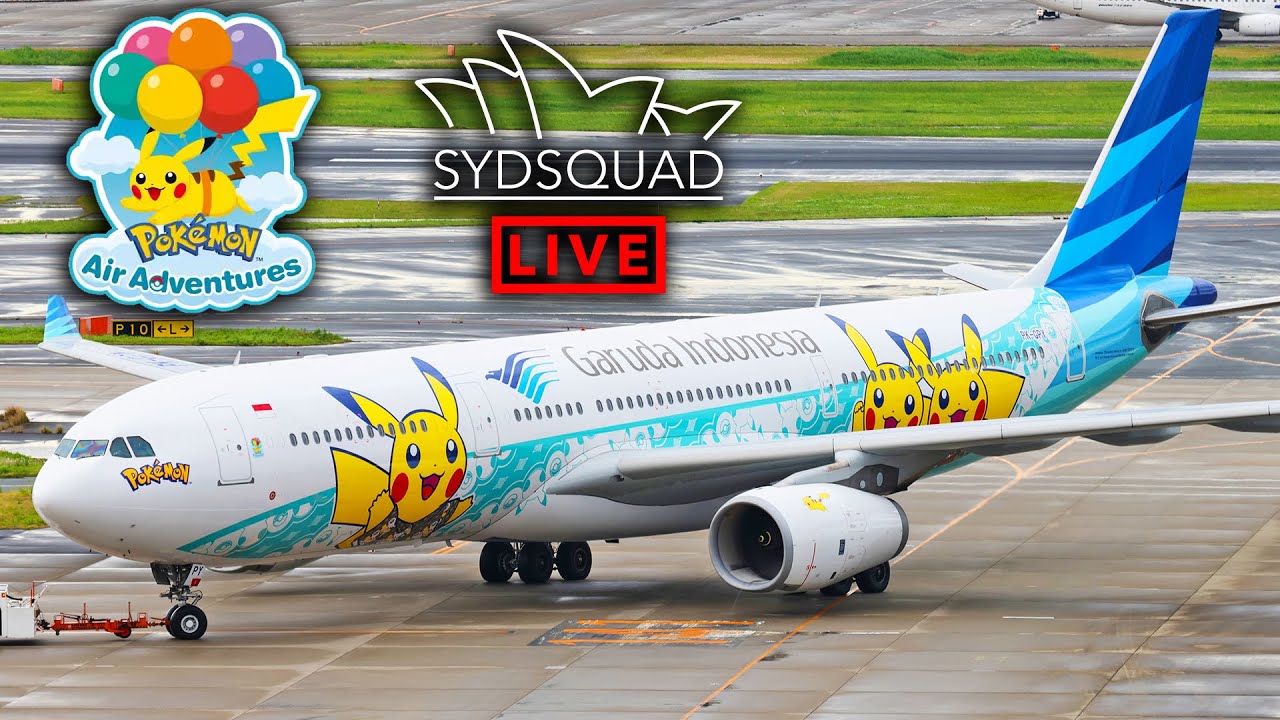 🔵[4K] New Pokemon Air Adventures Garuda Indonesia A330 @ Tokyo