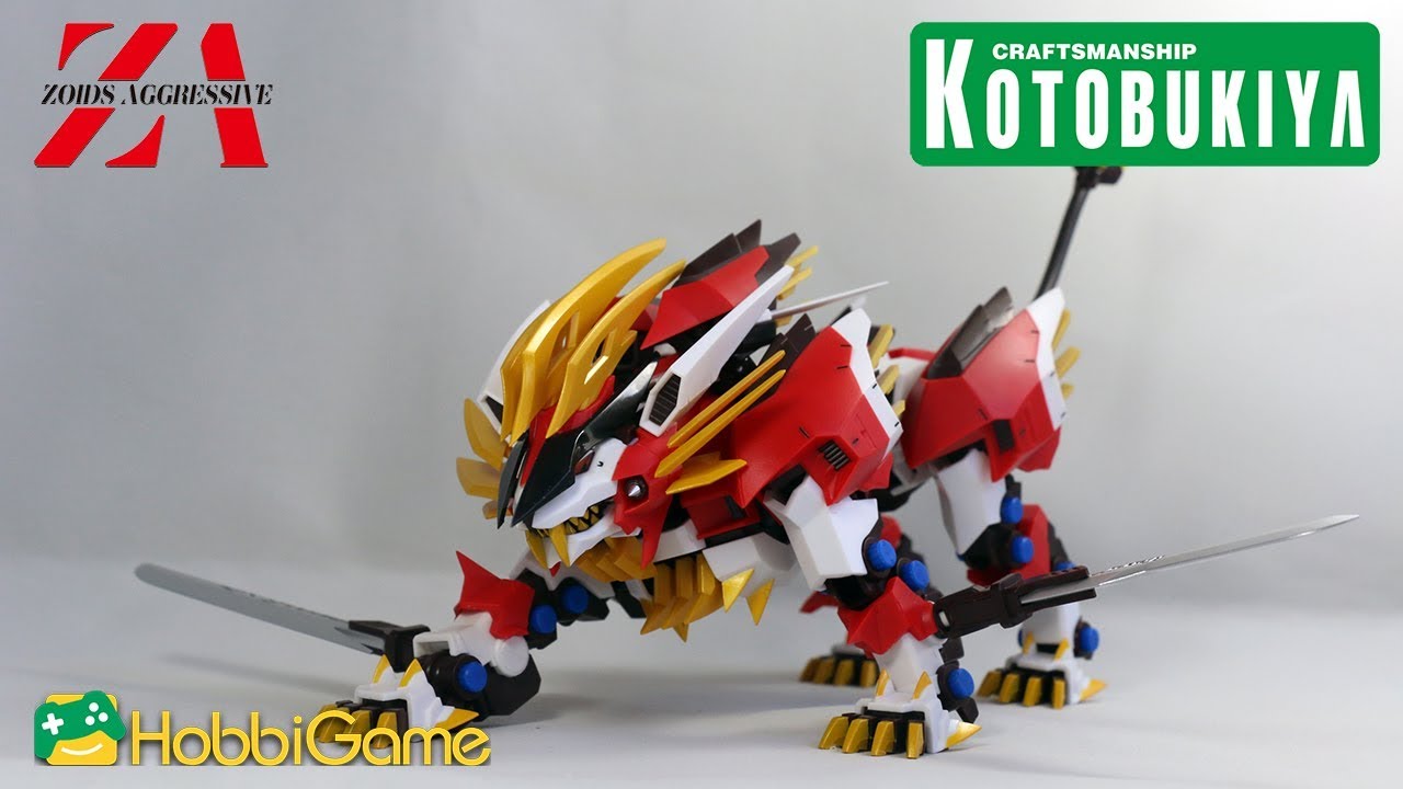 HG玩具開箱】壽屋ZA系列-疾風長牙獅- YouTube