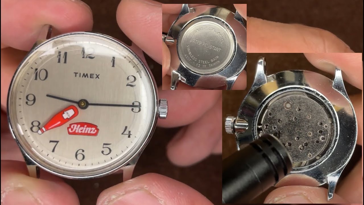 TIMEX HEINZ Tomato Ketchup bottle second hand Vintage Watch