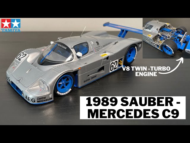 1989 Sauber-Mercedes C9, 1:24, Tamiya, Full time-lapse build. CAR