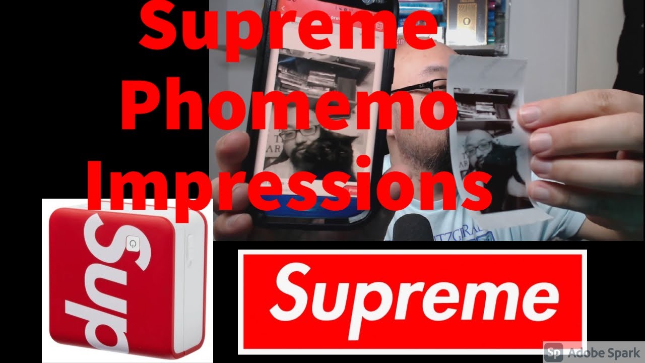 SUPREME PHOMEMO PRINTER IMPRESSIONS - SUPREME WEEK 3 FW21 - YouTube