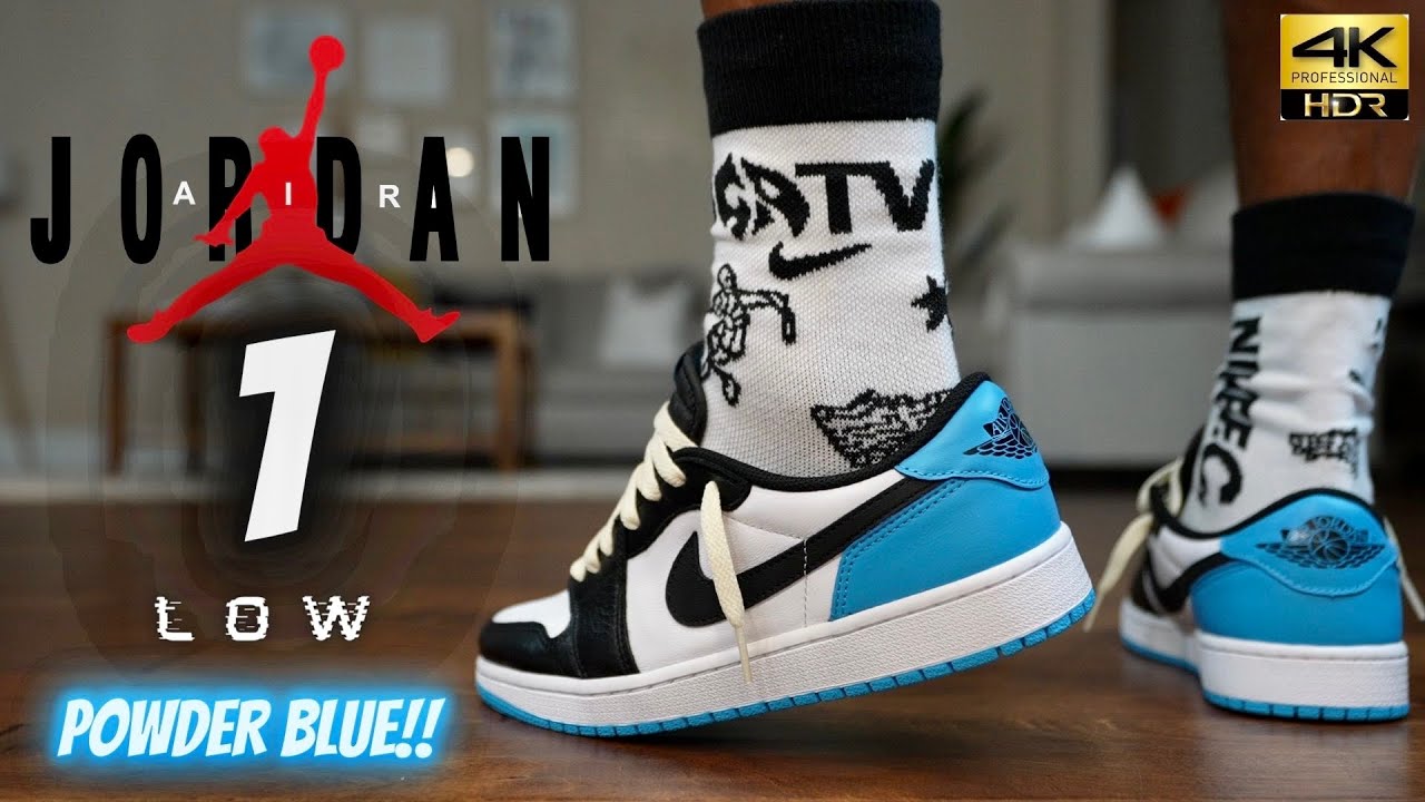 JORDAN 1 LOW OG POWDER BLUE // UNC DETAILED REVIEW & ON FEET W