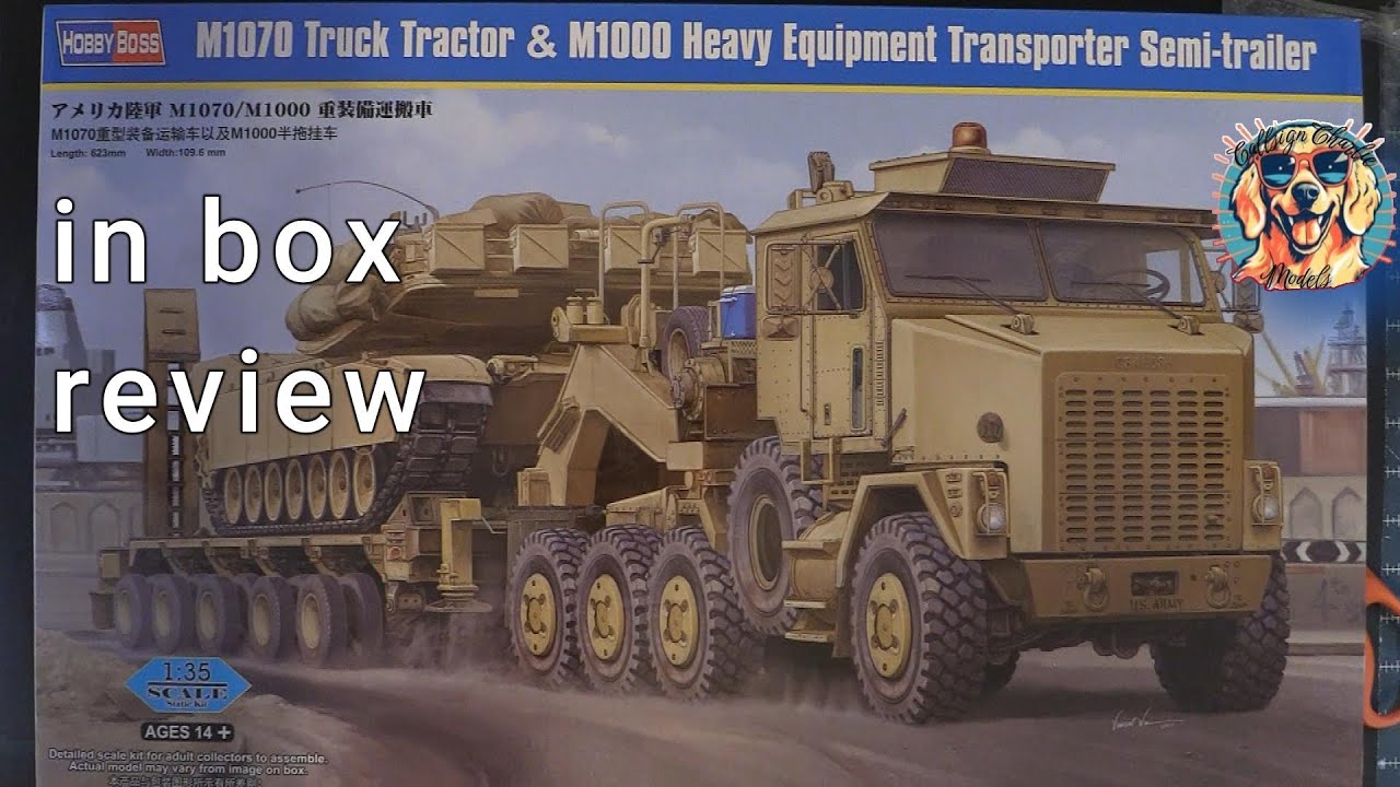 Hobby Boss 1/35 M1070 Truck Tractor & M1000 Heavy Equipment
