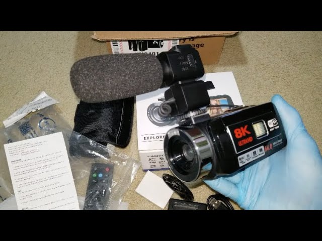 8K 64MP Camcorder Video Camera 18X Zoom YouTube Vlogging Webcam IR