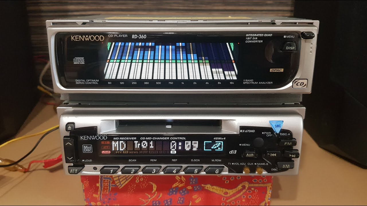 Old School Kenwood RX-670MD & RD-360 with spectrum analyzer - YouTube