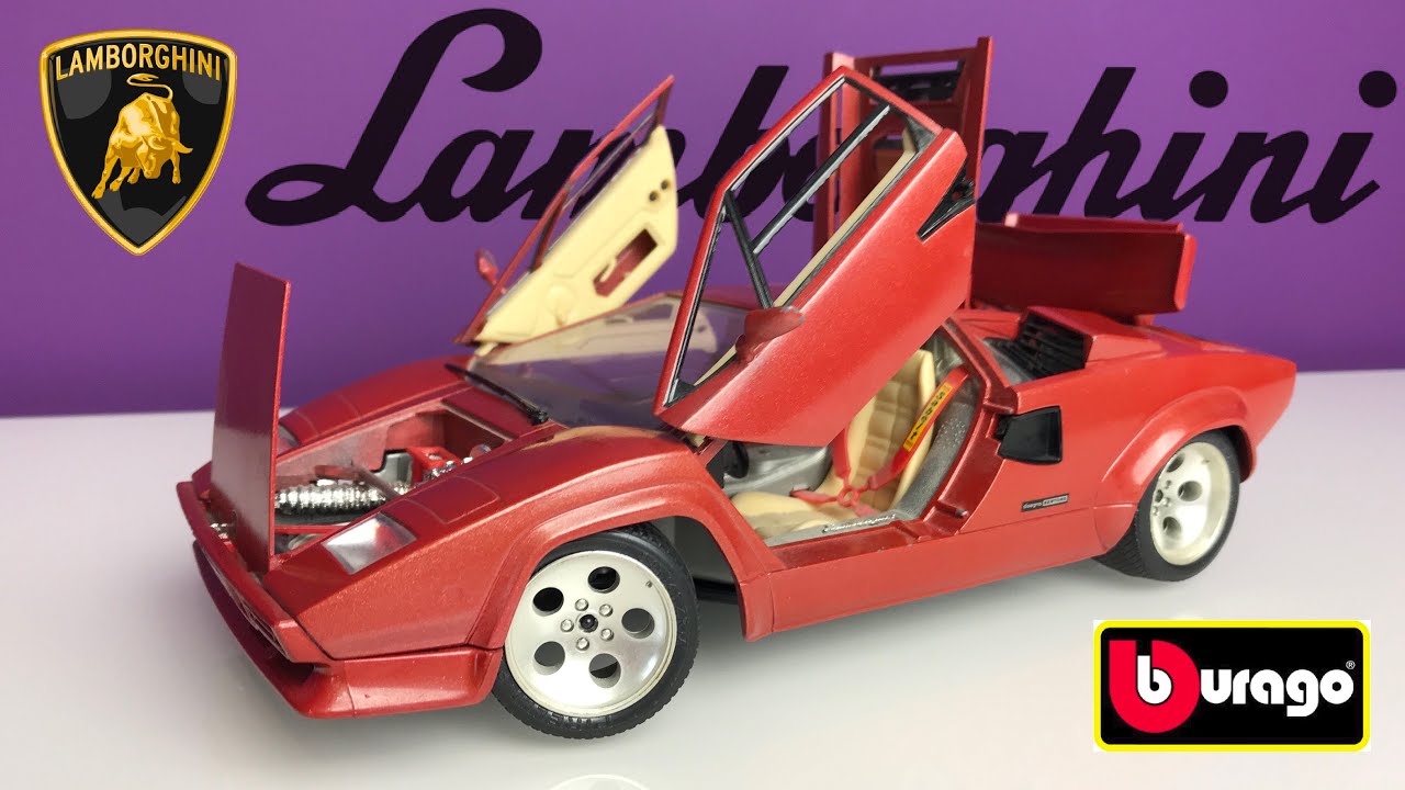 1:18 Lamborghini Countach - Bburago (made in Italy) - YouTube