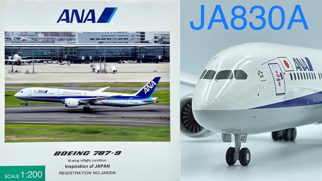 全日空商事 NH20069 1/200 ANA 787-9 JA830A Hogan wings ANA OFFICIAL