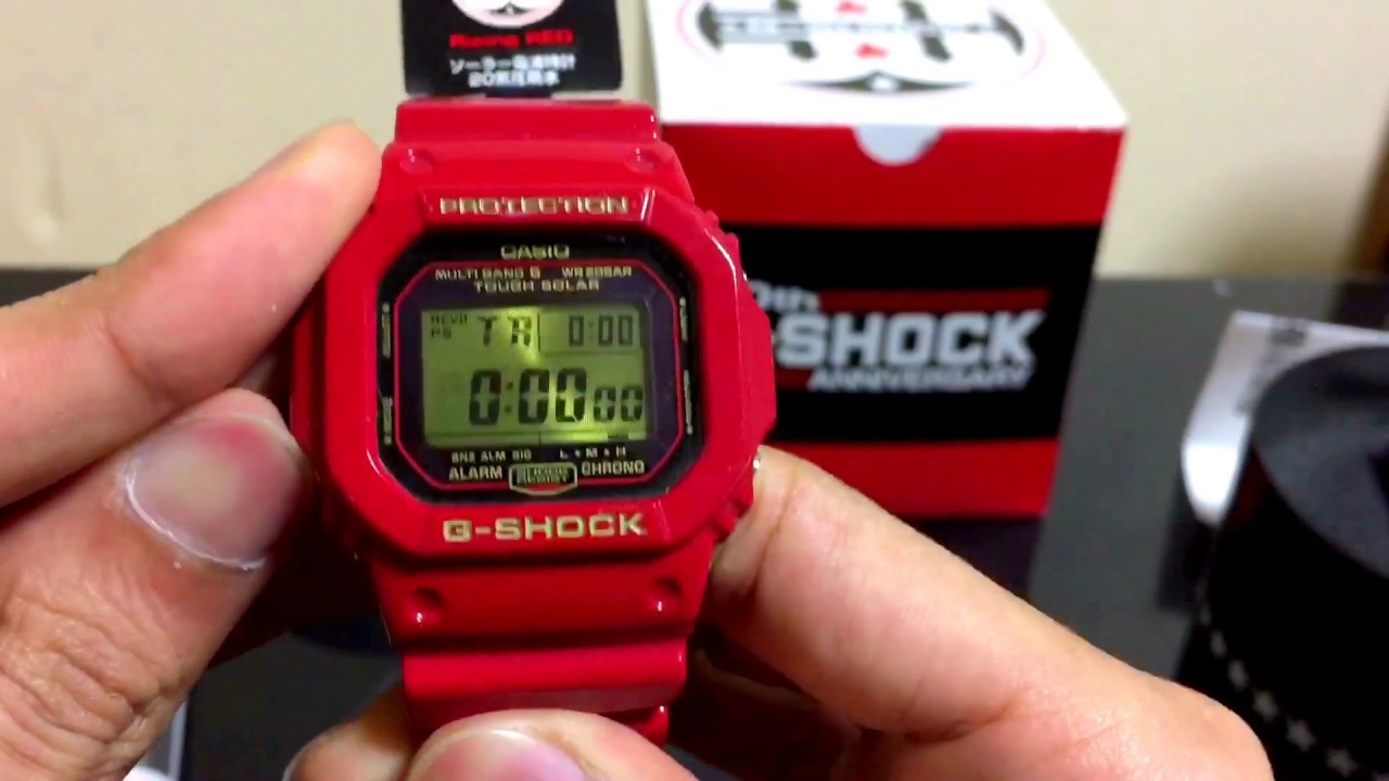 Classic Rare G-Shock 30th Anniversary Rising Red watch review