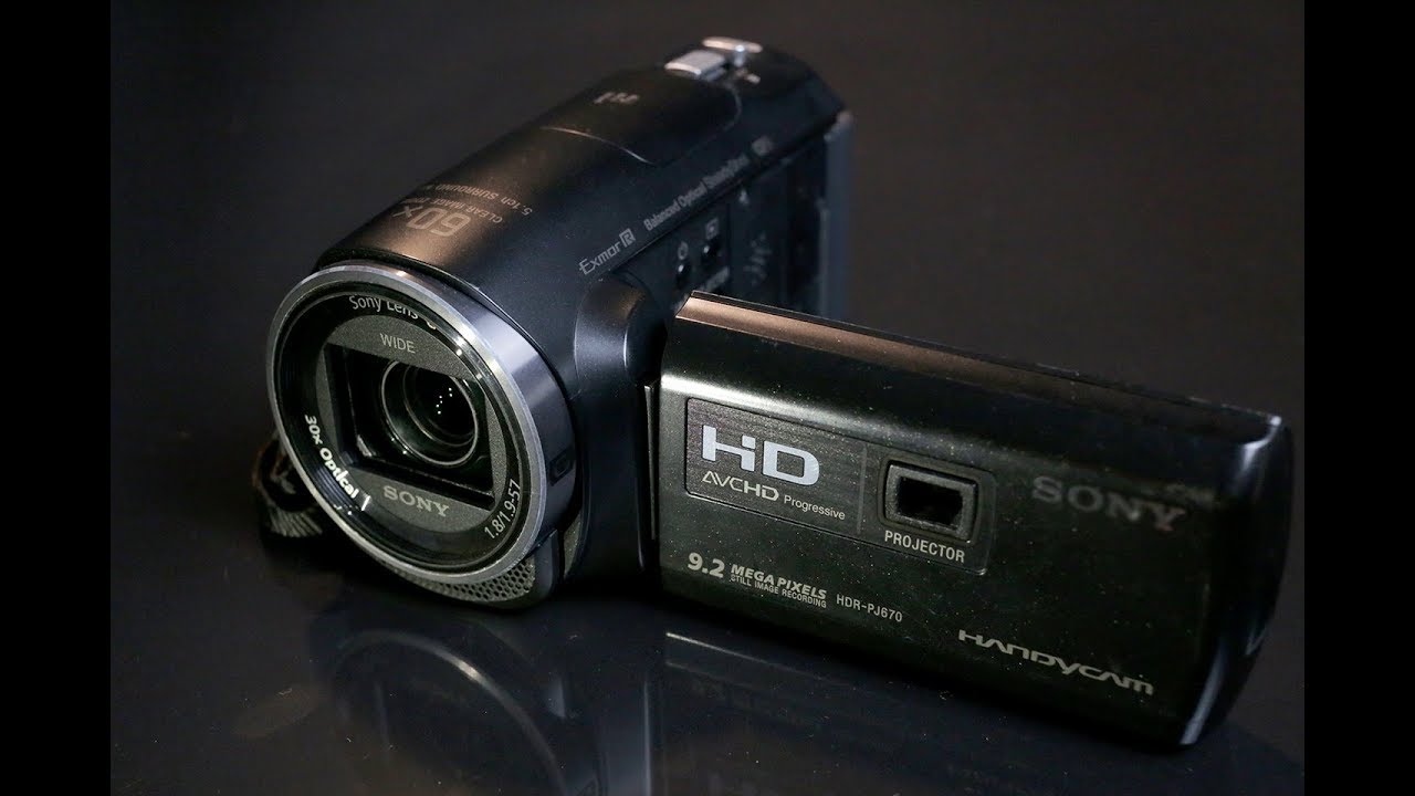 SONY HDR-PJ670 HandyCam 1 min Review 1080p - YouTube