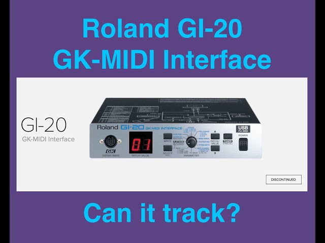 Roland GI-20 GK-MIDI Interface: Can it track? - YouTube