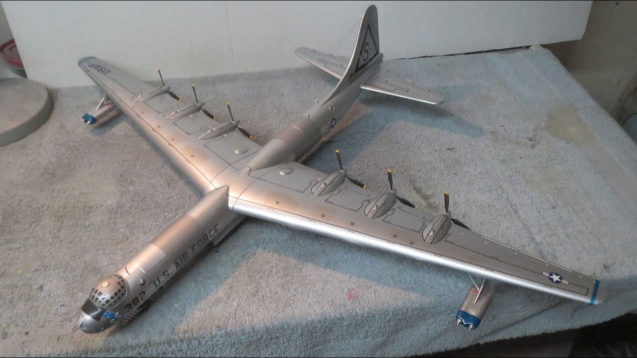Vintage Monogram 1/72 Scale B-36 Peacemaker Finale - YouTube