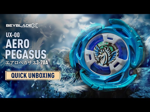 Beyblade Xエアロペガサス3-70Aダブルメタルコート ブルー×グリーン