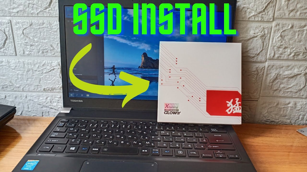Toshiba dynabook R734 / K Portedge R30 A series SSD Upgrade - YouTube