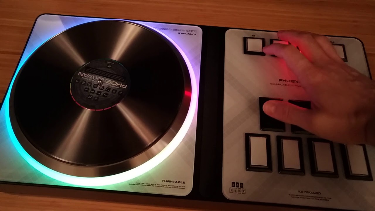 GAMO2 PHOENIXWAN IIDX Controller Turntable Modes - YouTube