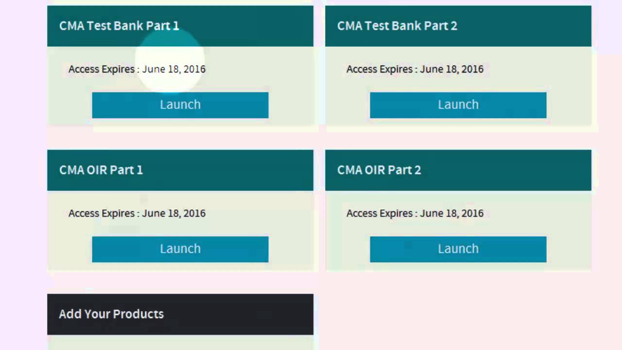 Wiley CMA Learning System + Testbank Demo - YouTube