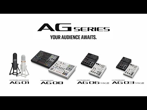 Yamaha AG06 Mk2 6-channel Mixer and USB Audio Interface - White
