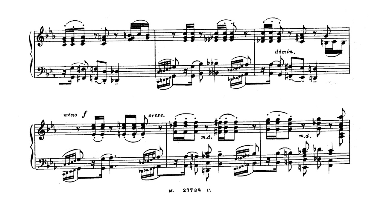 Medtner - 2 Pieces for 2 Pianos, Op. 58 (Bakhchiev, Sorokina