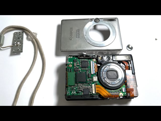 Canon digital Ixus 50 disassembly - YouTube