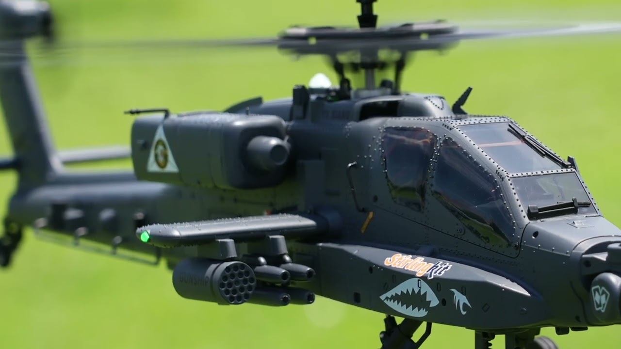 ラジコンヘリが欲しくなる映像 「AH-64 Apache YuXiang F11SGPS