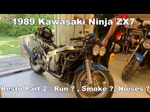 1989 Kawasaki ZX7 Ninja - YouTube