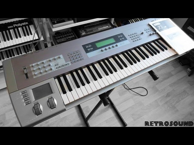 KORG Z1 MOSS Synthesizer (1997) single sound demo - YouTube