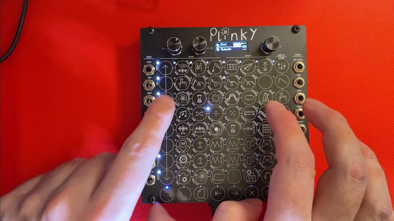 Plinky - an 8-voice polyphonic touch synthesiser