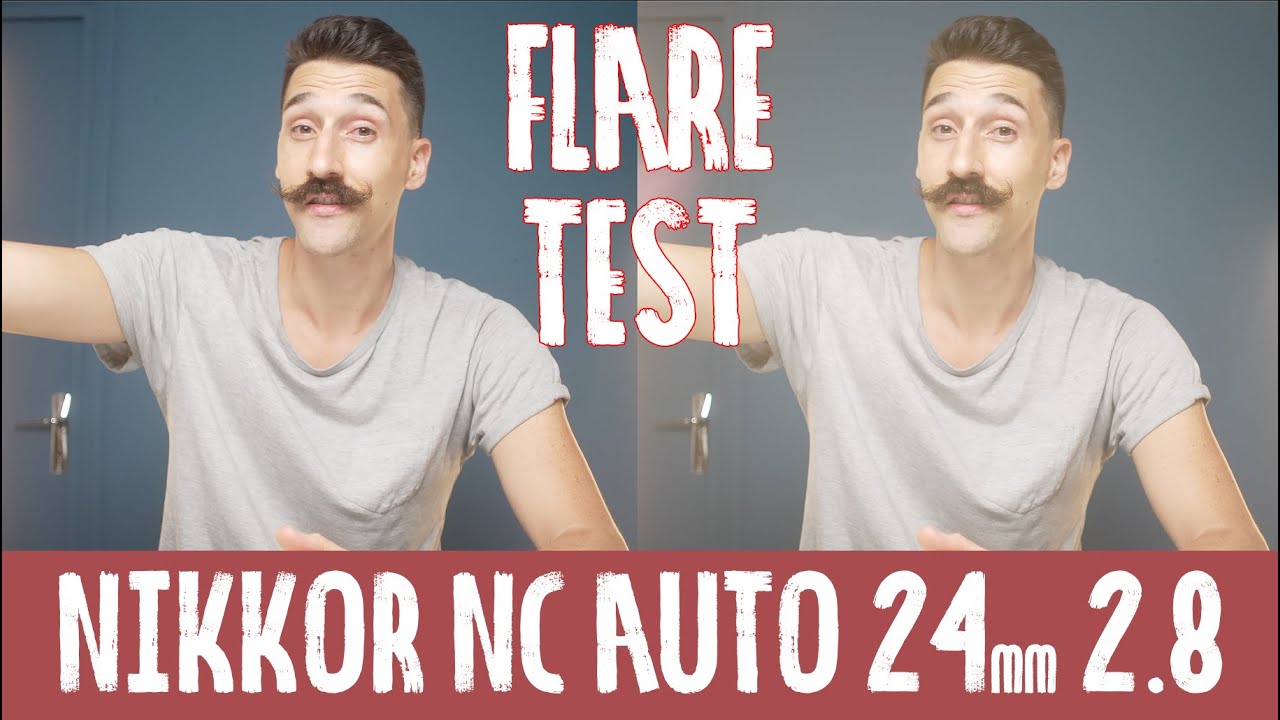 Nikkor NC AUTO 24mm f2.8 Flare test vintage lens - YouTube