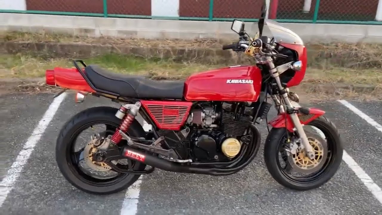 ゼファーx (Z400FX仕様) BEETマフラー - YouTube