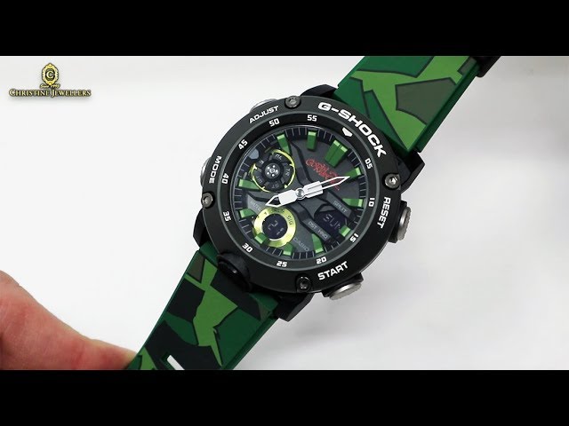 G-SHOCK X GORILLAZ CAMOUGLAGE LIMITED EDITION GA2000GZ-3A - YouTube