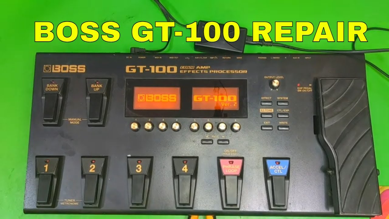 how to repair guitar effect pedal processor boss corporation gt