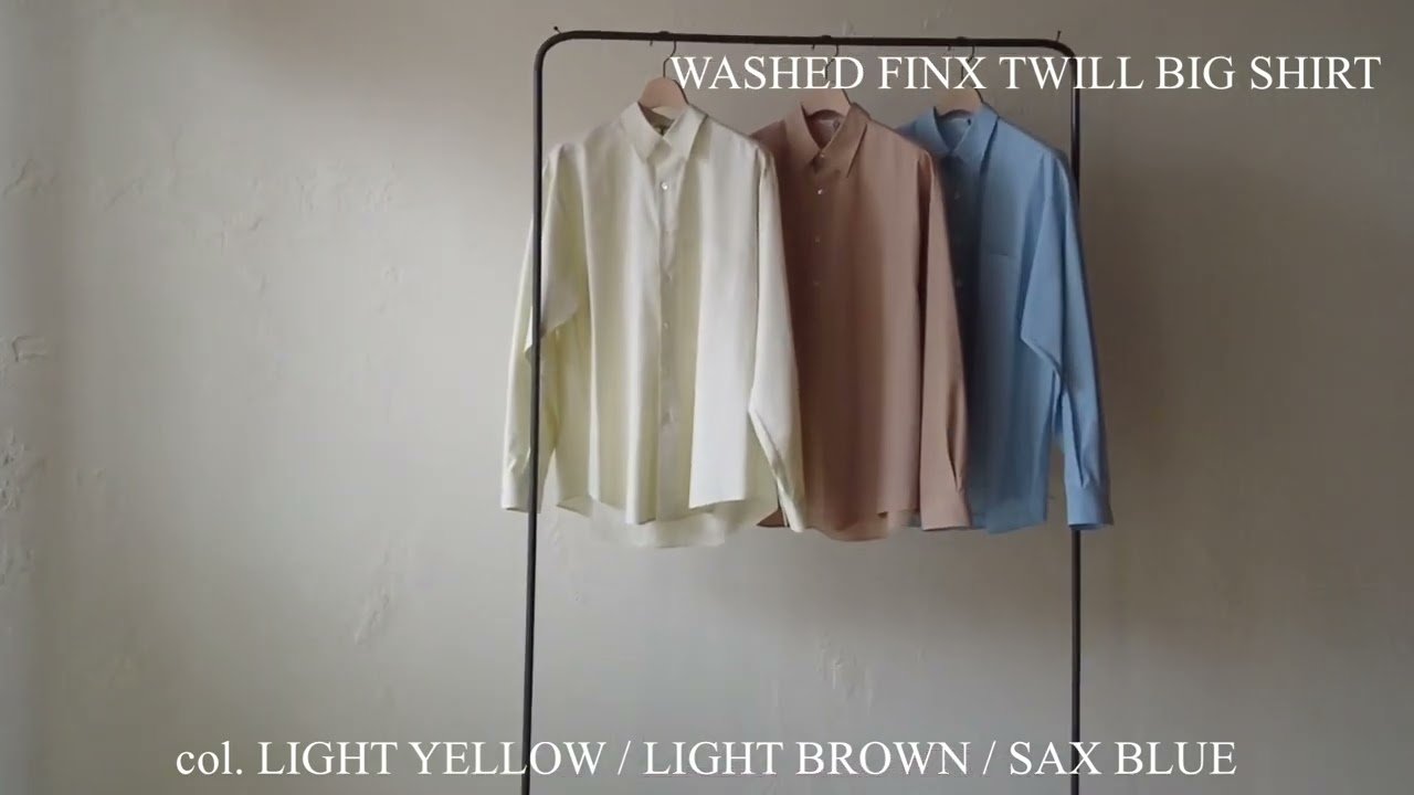 AURALEE オーラリー】NEW ARRIVAL!! vol.3 シャツ ITEM LINEUP 紹介