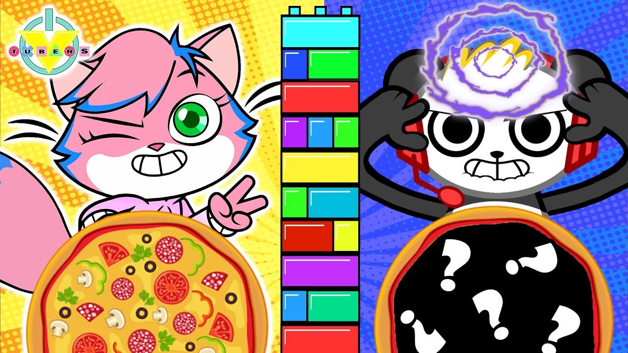 TWIN TELEPATHY PIZZA CHALLENGE ! Combo Panda Vs. Alpha Lexa - YouTube